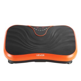 Vibration Plate Exercise Machine Whole Body Shaker Fitness Platform Orange