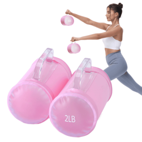 Water Dumbbells Pair, Foldable Travel Dumbbells,10lb Fitness Women Dumbbell Set, Portable Training Equipment, for Core Training,Shaping,Push up