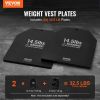 VEVOR Weight Vest Plates, 14.5 LB Pairs, Premium Steel Weighted plates, Contoured Ergonomic Fit â€“ WODs, Additional Weight for Weight Vests