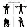 35lbs Rubber Hex Dumbbells Weight Dumbbell Hand Weight Barbell for Body Fitness Training for Home Office Gym, Black