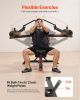 VEVOR Incline Chest Fly and Rear Delt Fly Machine, 450 LBS Chest Machine, Adjustable Fitness Chest Bench Set