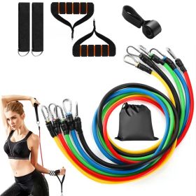 11Pcs Resistance Bands Set Fitness Workout Tubes Exercise Tube Bands