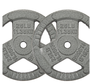 Only Supports Self Pickup  1-inch Standard Cast Iron Weight Plates For Strength Training And Weight Lifting, Multiple Weights (Option: 25LB Pair)